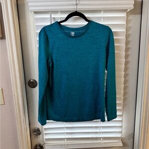 Aeropostale Teal Crew Neck Active Top